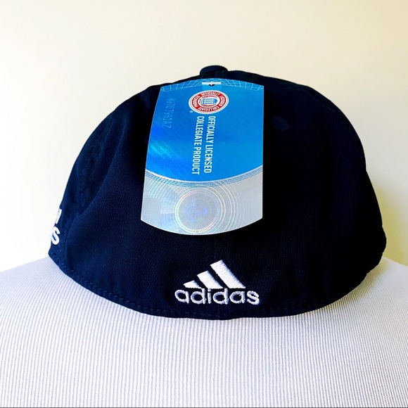 Adidas Georgia Tech Yellow Jackets Hat Cap Navy Blue Gold Mens Size Small Medium - Picture 8 of 12